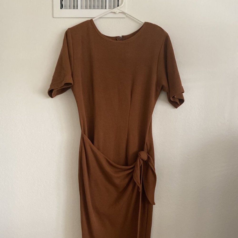 Vintage 80s 90s Brown Dress Style Like Yamamoto Comme Des Garcons Totokaelo